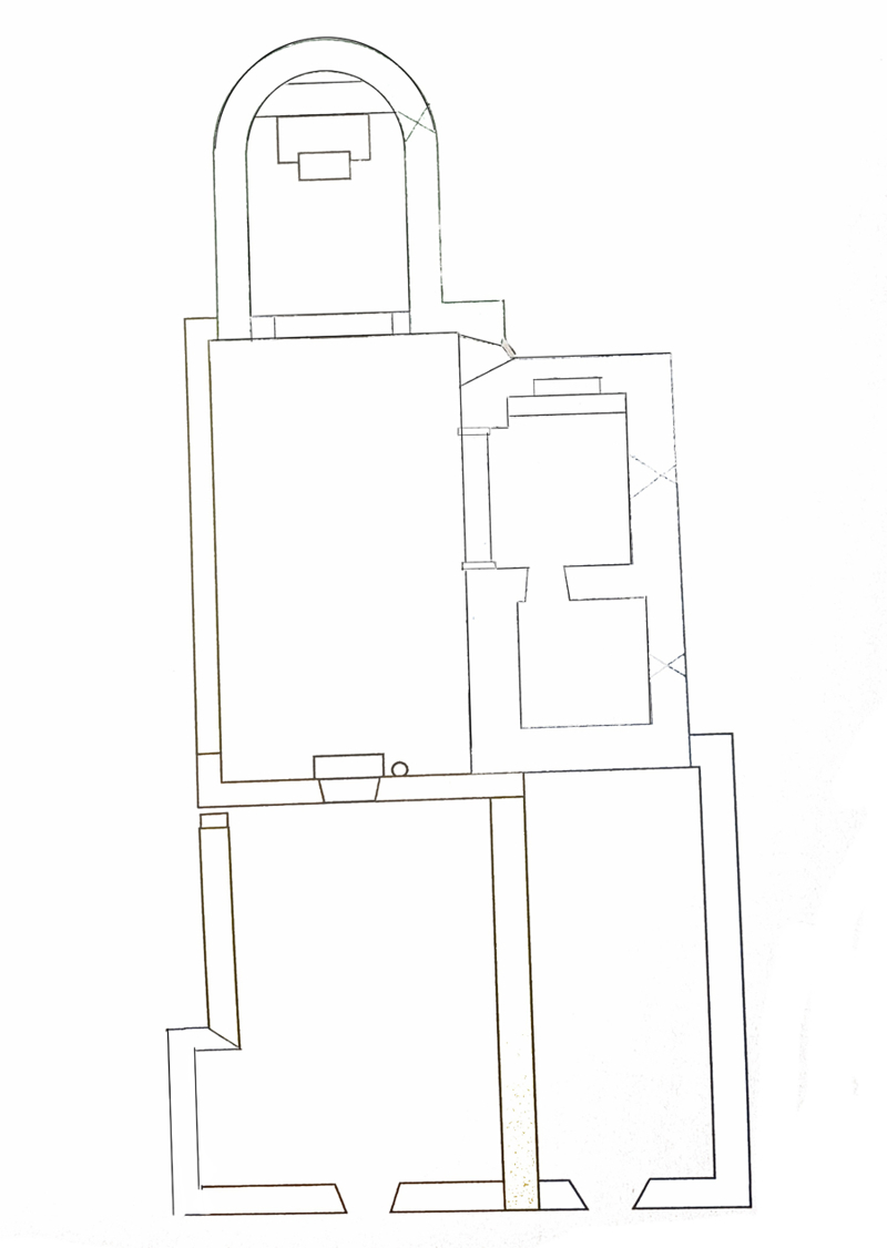 Plano del monasterio de Gúa